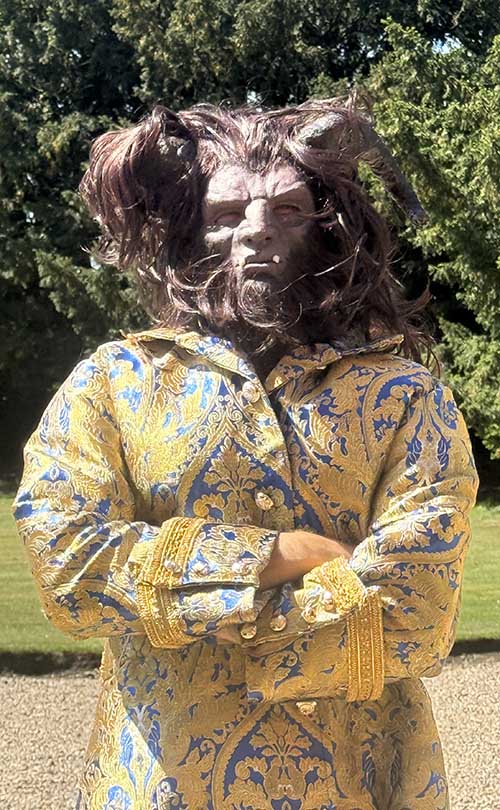 Beauty and the Beast Beast mask and costume hire full transformation outfit with headpiece